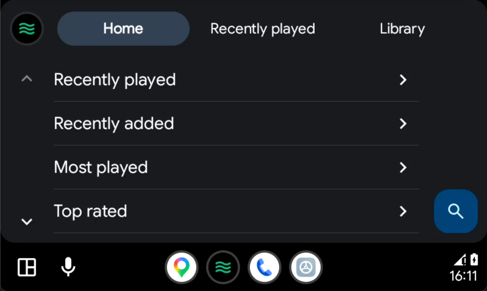 Android Auto, built in.